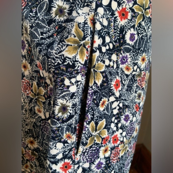 Edme & esyllte skirt, floral velvet like skirt Anthropologie fall dark academia - Picture 4 of 9